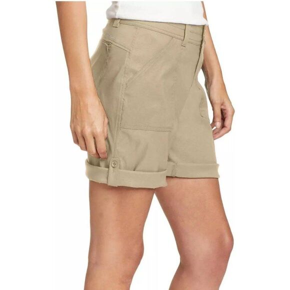 Eddie Bauer Pants - Eddie Bauer Womens Sz 6 Stretch UPF Rolled Hem Adjustable Length Bermuda Shorts